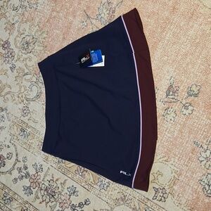 RLX Ralph Lauren Navy Blue Wrap Front Skort Pockets Moisture Wicking - Size M